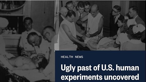 Evidence of U.S HUMAN EXPERIMENTS