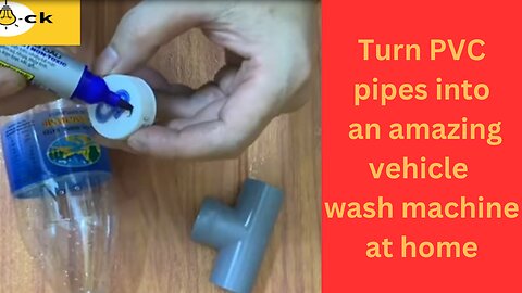 Turn PVC pipes into an amazing vehicle wash machine at home