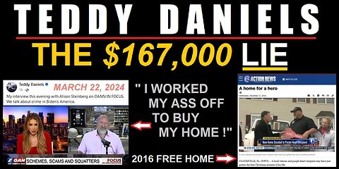TEDDY DANIELS - President of VFAF SC / Veterans for Trump SC - The $167,000 LIE