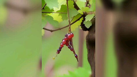 "Berries in perfect rhythm—nature’s own dance troupe."