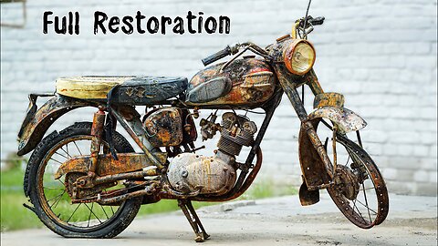 Full RESTORATION 60 Years Old Destroyed Antique Motorcycle