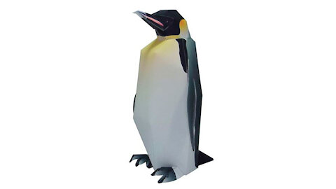 Paper emperor penguin/Pingüino emperador de papel/Pinguim imperador de papel