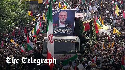 Crowds fill streets of Tehran for mass funeral of Hamas leader