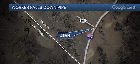 Officials: Man dies after falling down concrete pipe at worksite in Jean