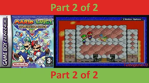 Mario and Luigi Superstar Saga 2 of 2 Playthrough Nintendo Gameboy Advance