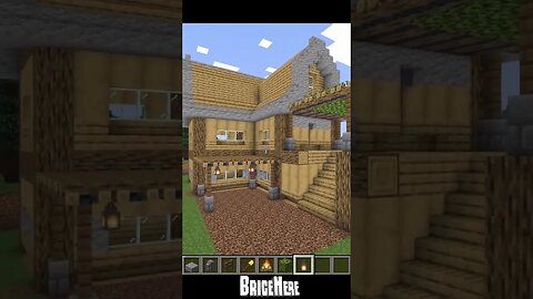 How to build a Large Wood House in Minecraft part 8 #minecraft #minecrafttutorial #tutorial