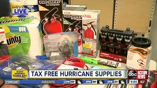 Hurricane season is here: You can get these supplies tax free