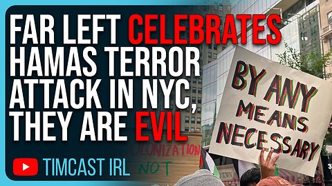Far Left CELEBRATES Hamas Terror Attack In NYC, THIS IS EVIL