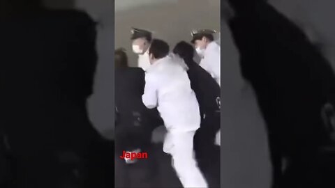 Japanese security services arrest the man who attacked the Prime Minister of Japan.