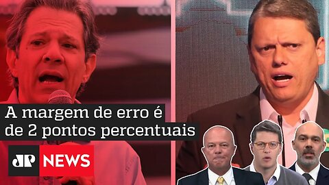 Paraná Pesquisas: Tarcísio lidera com 52,2% e Haddad tem 36,9%; Salles, Schelp e Motta analisam