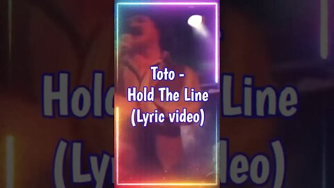 TOTO - Hold The Line (Lyrics) 🎶 #70smusic #trending #shorts