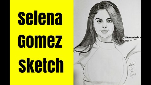 How to Draw Selena Gomez Sketch | step by step