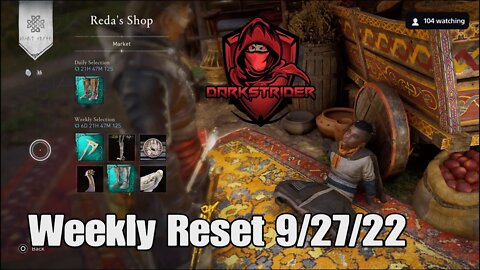 Assassin's Creed Valhalla- Weekly Reset 9/27/22