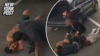 Elderly woman KO'd by two road ragers at LAX airport