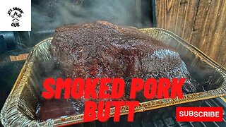Smoked Pork Butt on Mini Pit Boss