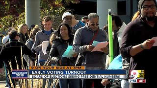 Voters stand in long lines, but the wait is short