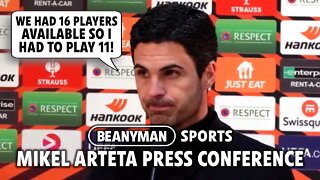 '16 players available..we had to play 11!' | Bodø/Glimt 0-1 Arsenal | Mikel Arteta press conference