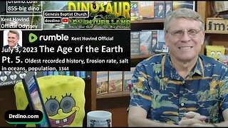 Age of the Earth - pt5 Recorded History, Ocean Salinity, Population