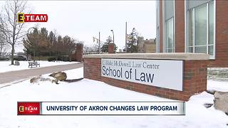 University of Akron changes law program