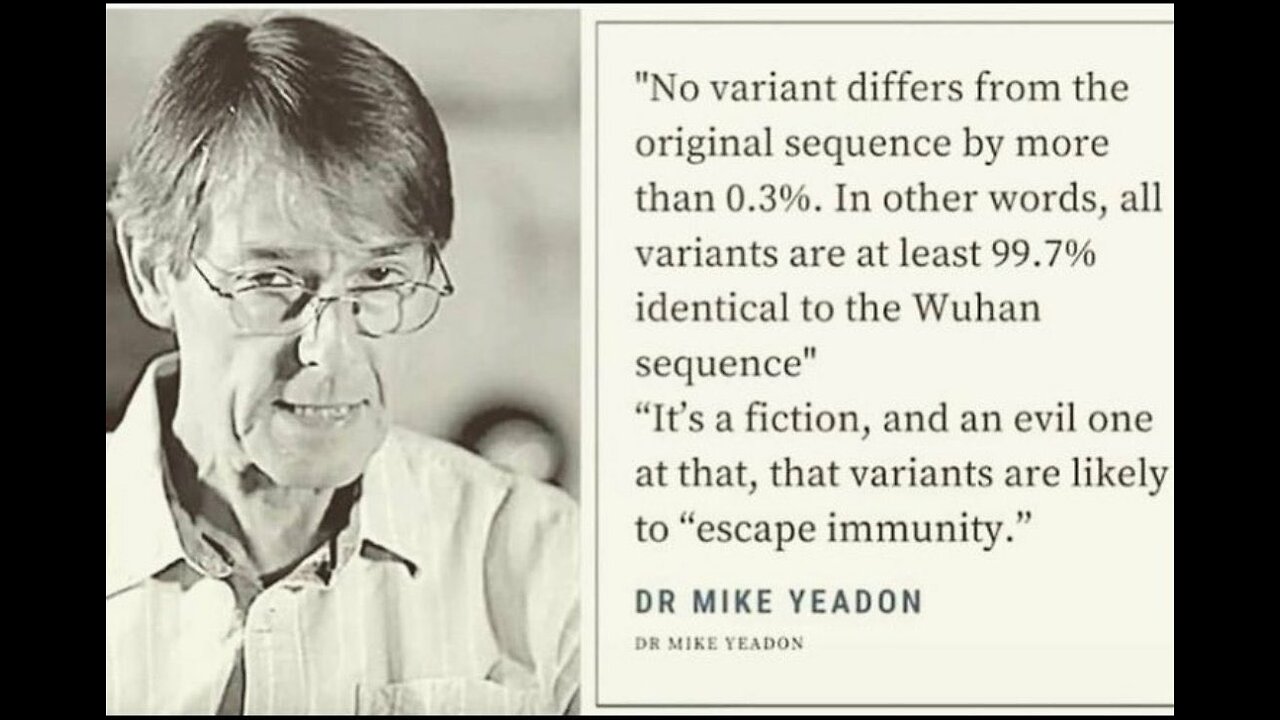 ex-Pfizer scientist Michael Yeadon Exposes the truth about the covid-19 ...