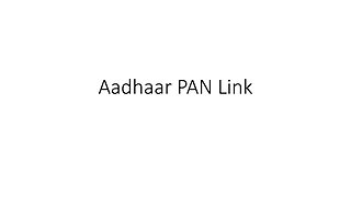 Aadhaar PAN Link