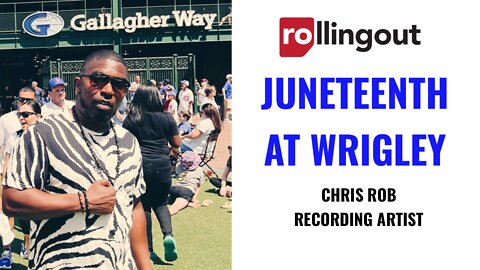 Chris Rob remembers his mother while singing the National Anthem at Wrigley Field on Juneteenth