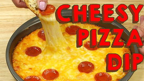 Cheesy pepperoni pizza dip recipe