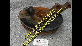 CRV 1-2-3, Episode Four: Remove Snap Ring, Bearing, Ball Joint & ABS Sensor from Steering Knuckle