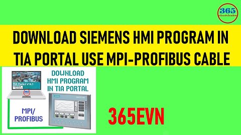 0015 - Download HMI Program in TIA Portal use mpi profibus