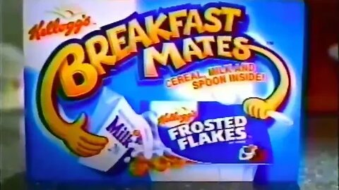 "Kellogg's Breakfast Mates 90's Cereal Commercial" (September 17, 1998) Discontinued Frosted Flakes