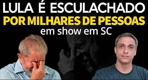 It's so much love! Milhaes sends a message to LULA during a show in SC