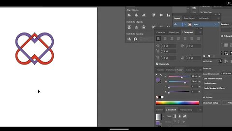 How to make Heart ❤️ Shape Logo Design | Adobe Illustrator full video in YouTube #graphicdesigner