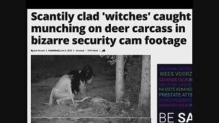 Witch See TV! Witches Caught On Security Camera Eating Raw Deer Carcass! [19.06.2023]