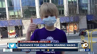 Guidance for children wearing masks