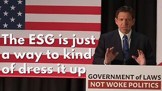 Ron DeSantis, On ESG