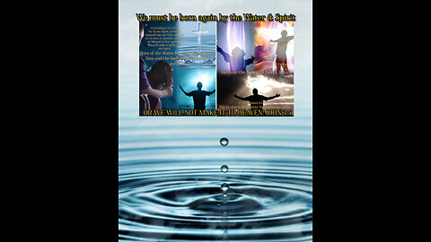 You must be baptized by the Water & Spirit or you will not make it to heaven! Christ said it, not me