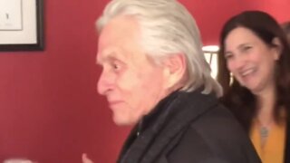 Michael Douglas in Oconomowoc campaigning for Bloomberg