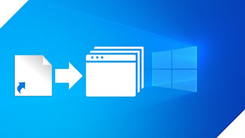 How to create a desktop shortcut to open multiple web pages in Windows 10