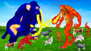 Monster Elephant Lion Vs Alien Wolf Monster Dragon Vs Zombie Elephant Animal Revolt Epic Battle