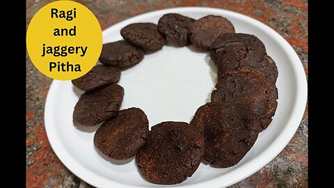 Only two ingredients easy pitha recipe for Bihu | Assamese sweet pitha with ragi and jaggery Vegan