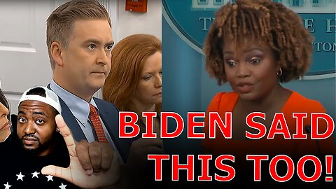 Peter Doocy EXPOSES Karine Jean Pierre With Biden's Words After DERANGED Trump Blood Bath Rant!