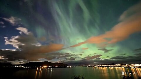 Aurora borealis, Northern lights - No Copyright Video