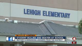 Student bullied and beaten at school