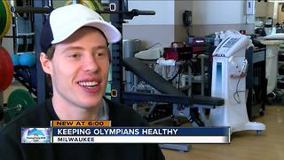 Team USA speed skaters training at Froedtert Sports Medicine Center ahead of Winter Games
