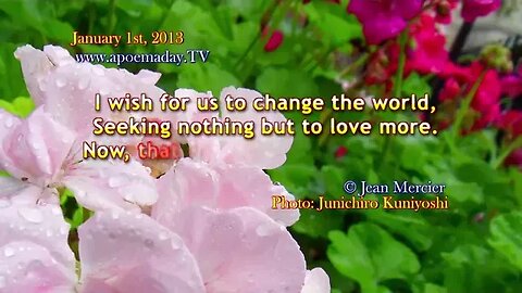 A NEW YEAR'S WISH - Love Poems / Inspiration / Philosophy quotes of famous persons motivation quote