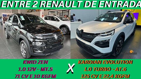 ENTRE 2 CARROS - RENAULT KWID X RENAULT KARDIAN - O NOVO DESIGNER DOS CARROS FRANCESES