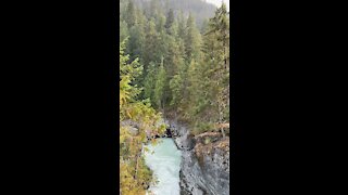 Breathtaking waterfall and stunning rock formations