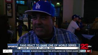 Bakersfield Dodgers fans react to game one of World Series