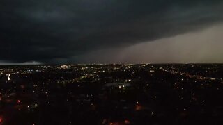 Thunderstorm - 03/21/2022 - Raw drone footage