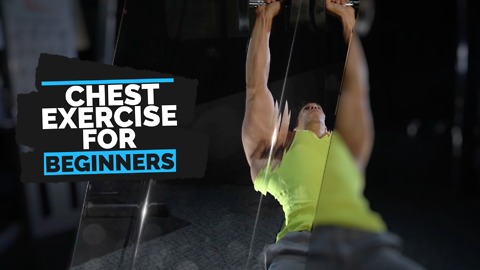 Inclined chest press with dumbells